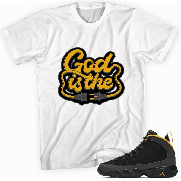 Gold Is The Plug Sneaker Shirt Made To Match Jordan 9 Gold Jezsport.com