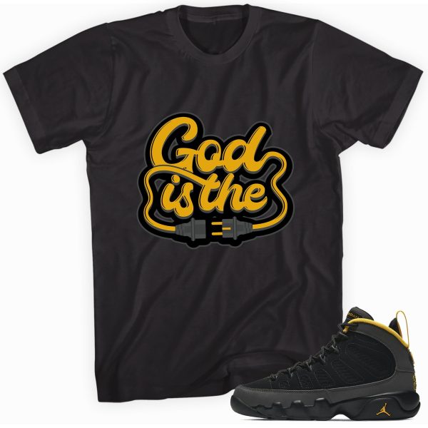 Gold Is The Plug Sneaker Shirt Made To Match Jordan 9 Gold Jezsport.com