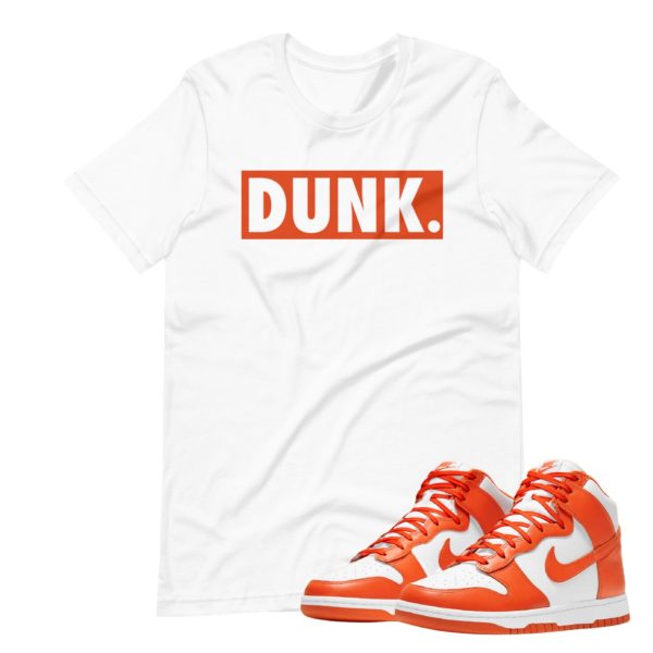 Dunk High Syracuse Orange Shoe Release Matching T-shirt Bogo Orange Box Jezsport.com