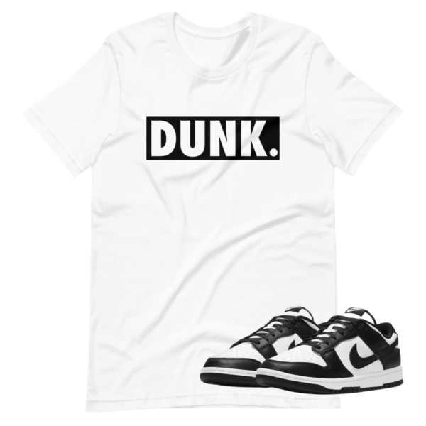 Dunk High/Low Panda Shoe Release Matching T-shirt Black Bogo Box Jezsport.com