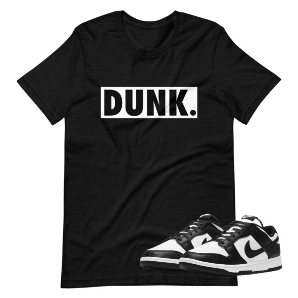 Dunk High/Low Panda Shoe Release Matching T-shirt White Bogo Letters Jezsport.com