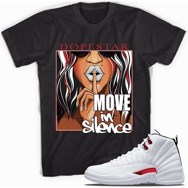 Move in Silence Sneaker Shirt Made To Match Jordan 12 Twist Jezsport.com