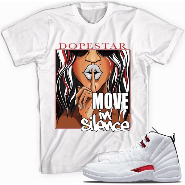 Move in Silence Sneaker Shirt Made To Match Jordan 12 Twist Jezsport.com