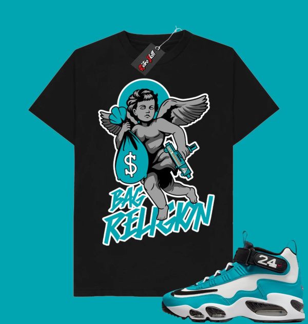 Shirts for Aquamarine Air Griffey Max 1 Bag Religion Tee Matching Griffey Max 1 Jezsport.com