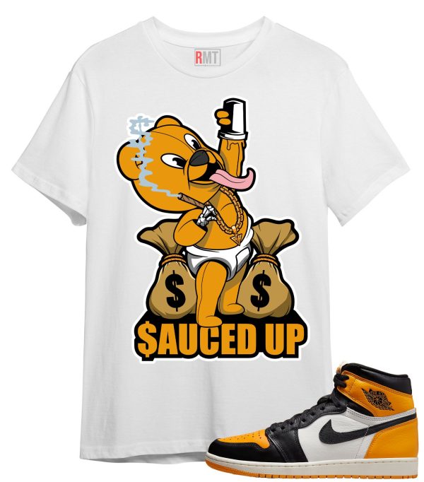 Shirt For Jordan 1 Taxi | Sauced Up Tee To Match Retro 1 OG High Taxi Jezsport.com