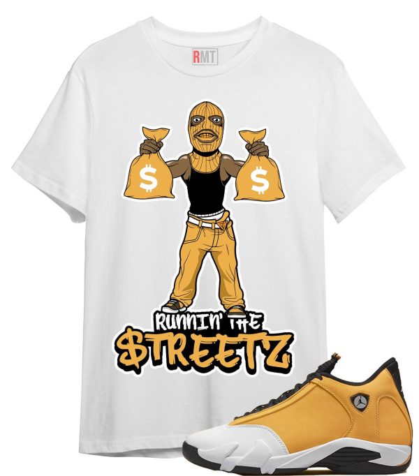 Shirt For Jordan 14 Ginger Runnin' The Streetz Tee Matching Ginger 14s Jezsport.com