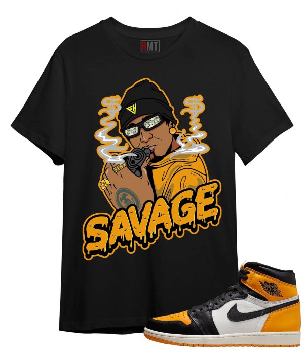 Shirt for Jordan 1 Taxi | Dripping Savage Tee to match Retro 1 OG High Taxi. Jezsport.com