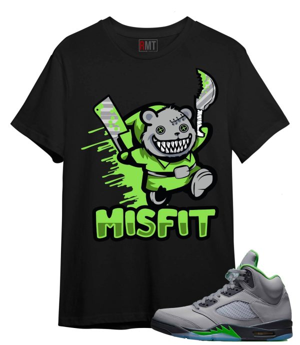 Air Jordan 5 Green Bean Shirt | Misfit Tee Matching Retro 5 Green Bean Jezsport.com