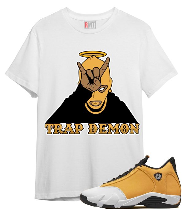 Shirt For Jordan 14 Ginger Trap Demon Tee Matching Ginger 14s Jezsport.com