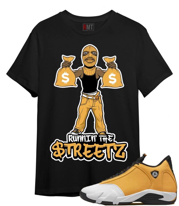 Shirt For Jordan 14 Ginger Runnin' The Streetz Tee Matching Ginger 14s Jezsport.com