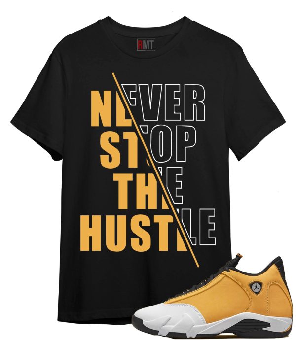 Shirt For Jordan 14 Ginger Hustle Tee Matching Ginger 14s Jezsport.com