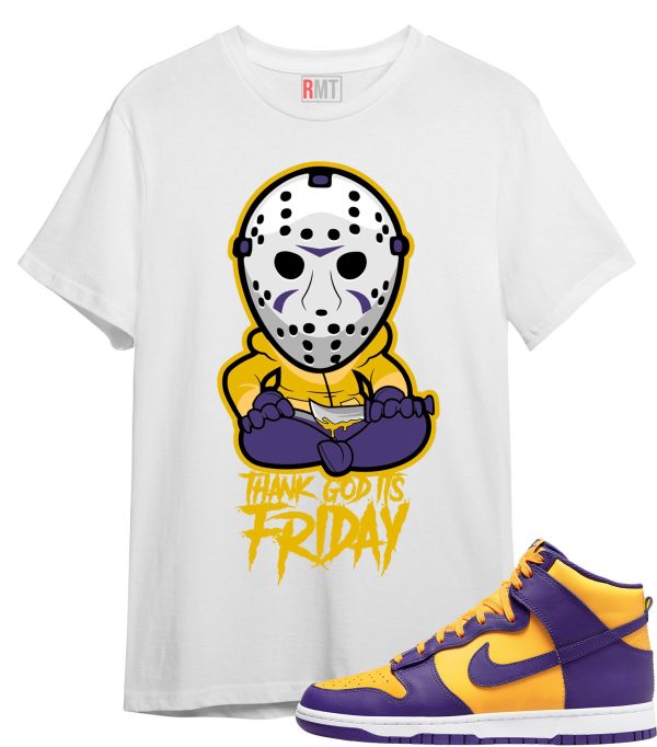 Friday T Shirt for Dunk High Purple Yellow Court Gold Home Team Away 95 Lebron Jezsport.com