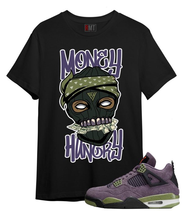 Shirt For Jordan 4 Canyon Purple Money Hungry Tee Matching 4s Canyon Purple Jezsport.com