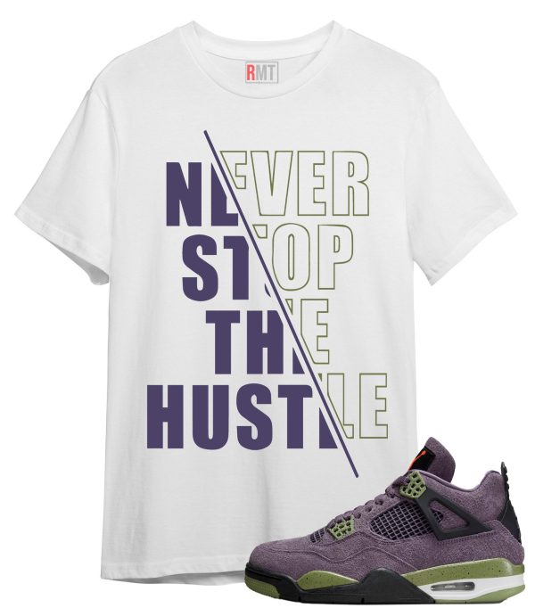 Shirt For Jordan 4 Canyon Purple Hustle Tee Matching 4s Canyon Purple Jezsport.com