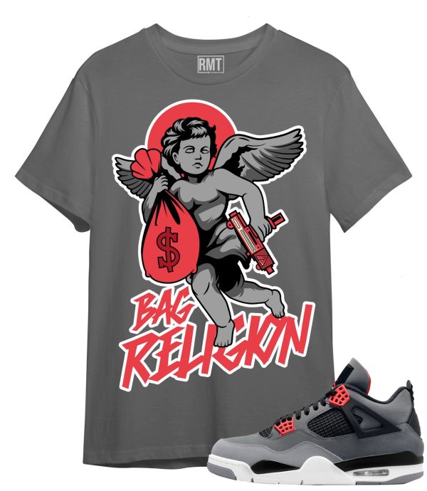 Jordan 4s Infrared Tee | Bag Religion Tee Matching 4s Infrared Retro Jezsport.com