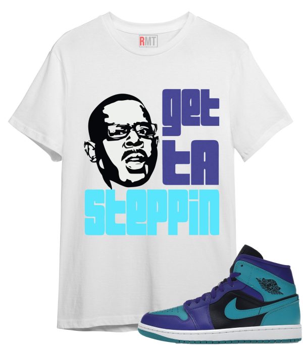 Jordan 1 Mid Black Grape Shirt , Martin Tee Matching Jordan 1 Mid Black Grape Dark Concord Emerald Jezsport.com