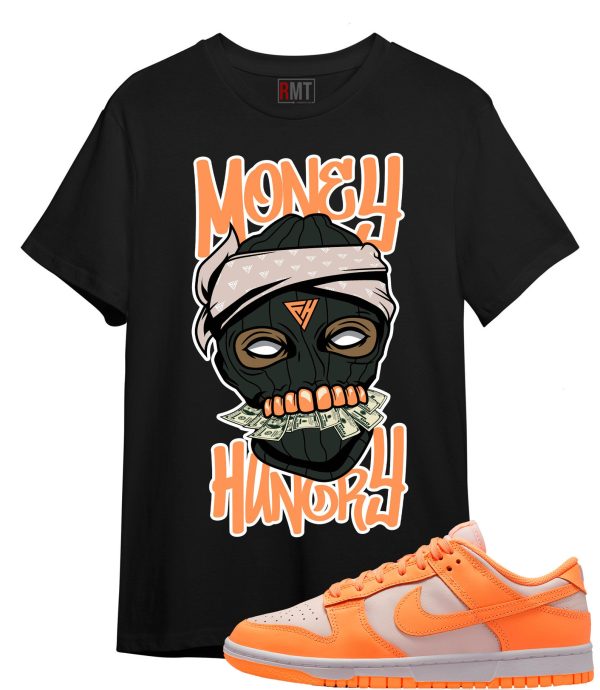 Shirt to Match Dunk Low Peach Cream Dunks - Money Hungry Tee Matching Peach Cream Jezsport.com