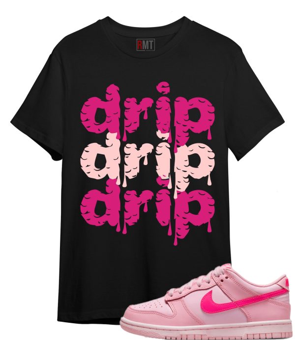 Dunk Low Triple Pink Shirts Drip Tee Matching Low Triple Pink Jezsport.com