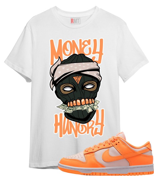 Shirt to Match Dunk Low Peach Cream Dunks - Money Hungry Tee Matching Peach Cream Jezsport.com