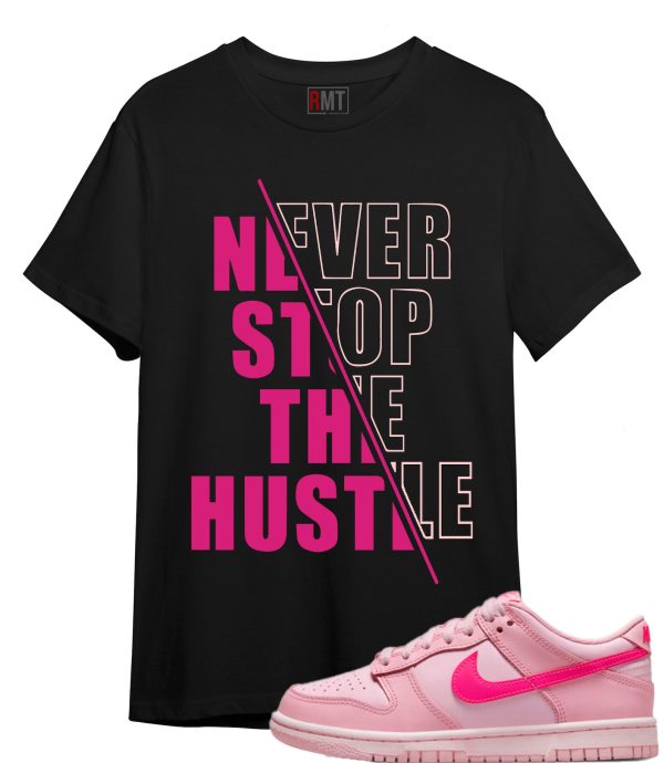 Dunk Low Triple Pink Shirts Hustle Tee Matching Low Triple Pink Jezsport.com