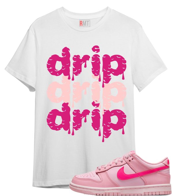 Dunk Low Triple Pink Shirts Drip Tee Matching Low Triple Pink Jezsport.com