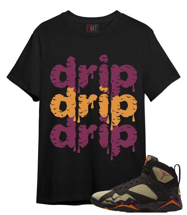 Jordan 7 Black Olive Shirts Drip Tees Matching Retro Black Olive Jezsport.com