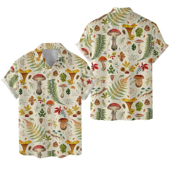 Mushroom Hawaiian Shirt, Summer Shirt For Men and Women Jezsport.com