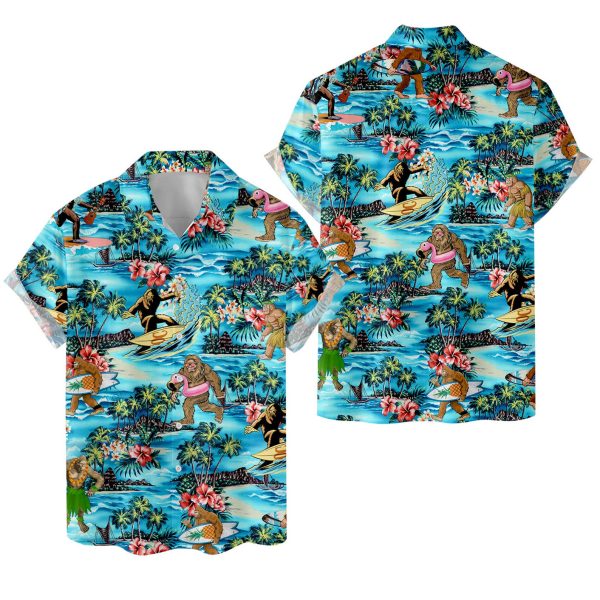 Bigfoot Hawaiian Shirt, Summer Shirt For Men and Women Jezsport.com