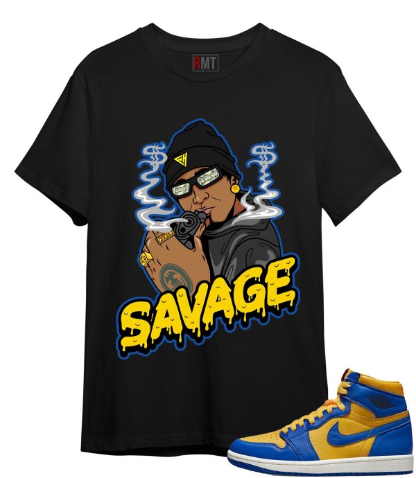 Jordan 1 Laney Shirts Dripping Savage Tee to match Jordan 1 High Laney Jezsport.com