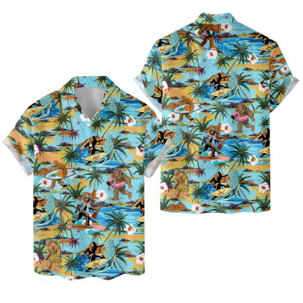 Bigfoot Hawaiian Shirt, Summer For Men and Women Jezsport.com