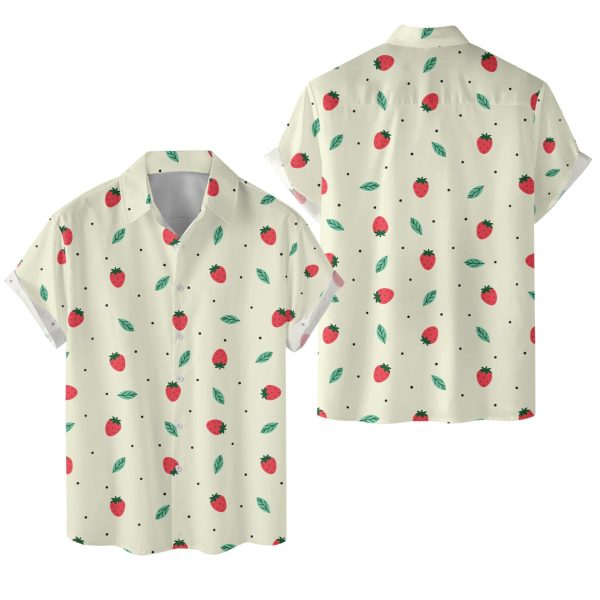 Strawberry Hawaiian Shirt, Summer Shirt For Men and Women Jezsport.com