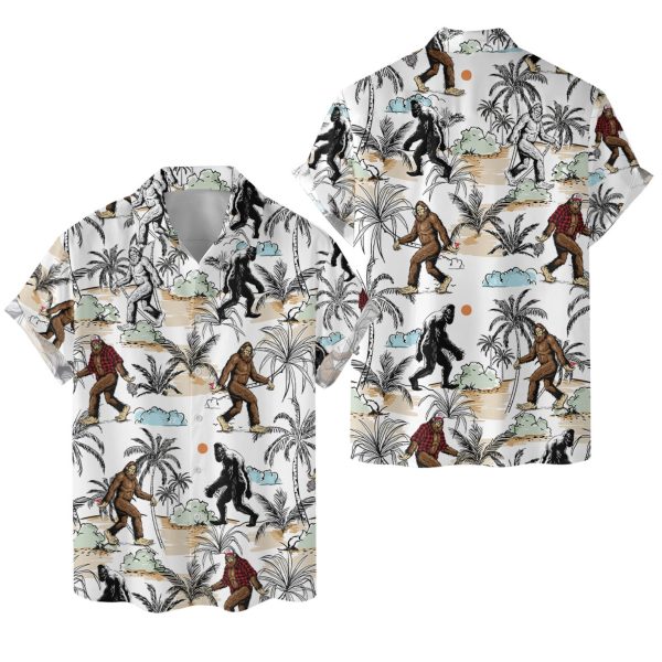 Bigfoot Hawaiian Shirt, Summer Shirt For Men and Women Jezsport.com