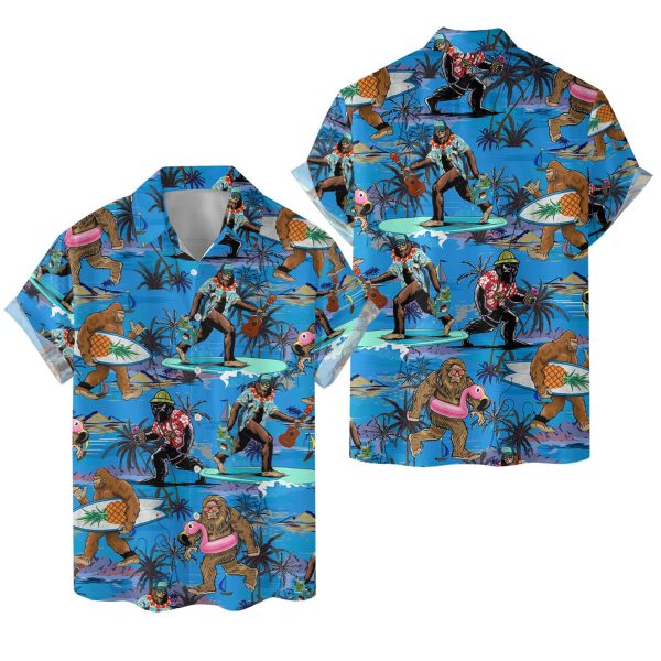 Bigfoot Hawaiian Shirt, Summer For Men and Women Jezsport.com