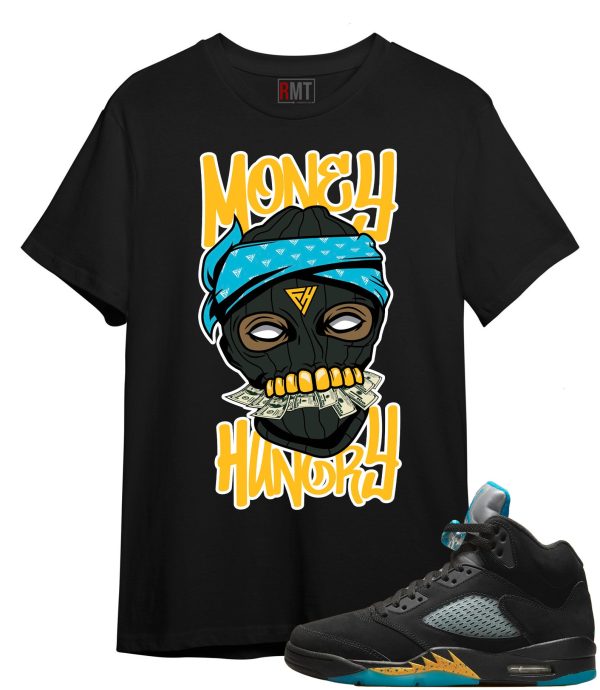 Aqua 5s Matching Shirts Money Hungry Tee to match Jordan 5 Aqua Jezsport.com