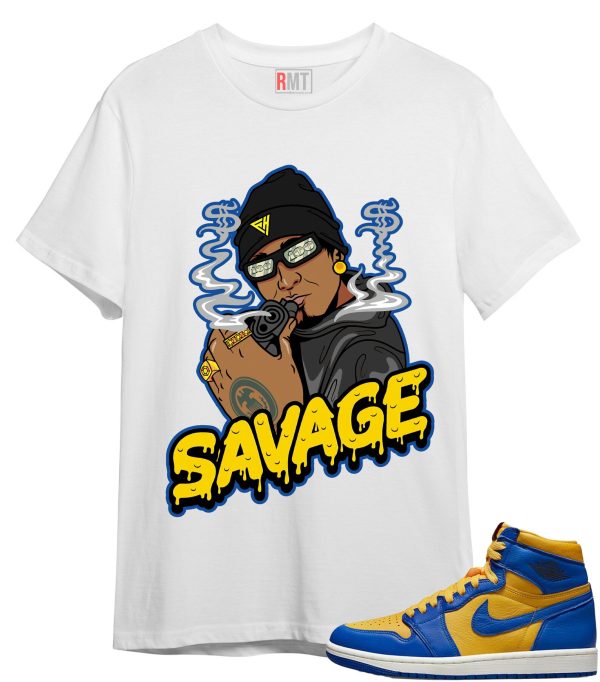 Jordan 1 Laney Shirts Dripping Savage Tee to match Jordan 1 High Laney Jezsport.com