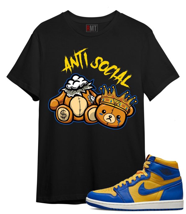 Jordan 1 Laney Shirts - Anti Social Shirt for Jordan 1 High OG Laney Jezsport.com