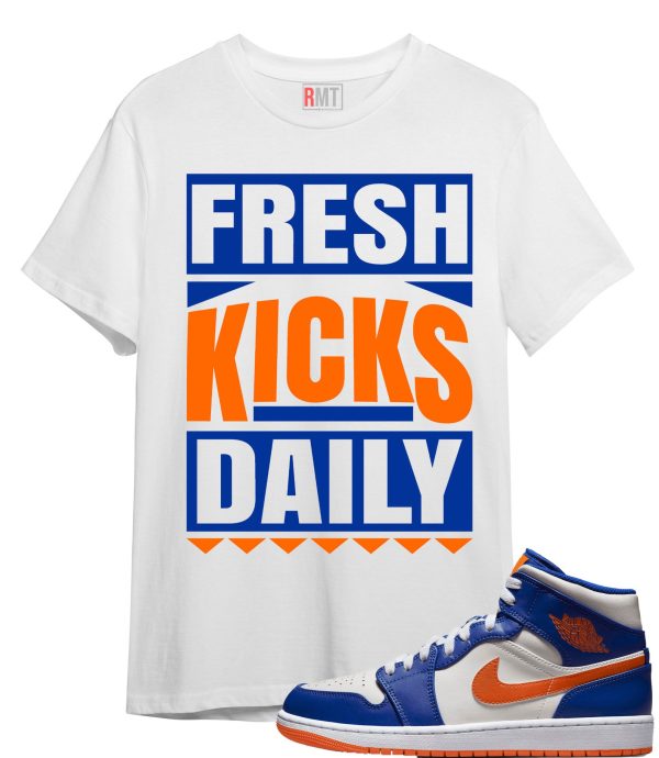 Jordan 1 Phantom Rush Orange Shirts, Fresh Kicks Shirt Matching Jordan 1Game Royal Jezsport.com