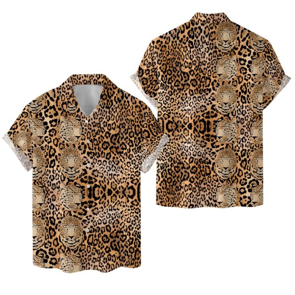 Leopard Hawaiian Shirt, Summer For Men and Women Jezsport.com