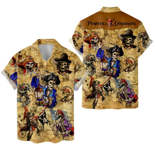 Pirate Skull Hawaiian Shirt, Summer For Men and Women Jezsport.com