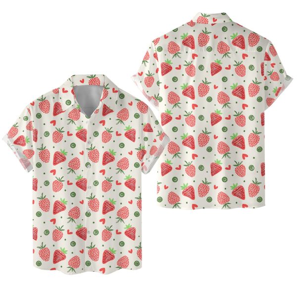 Strawberry Hawaiian Shirt, Summer For Men and Women Jezsport.com