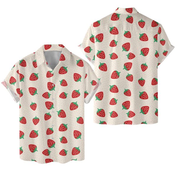 Strawberry Hawaiian Shirt, Summer For Men and Women Jezsport.com