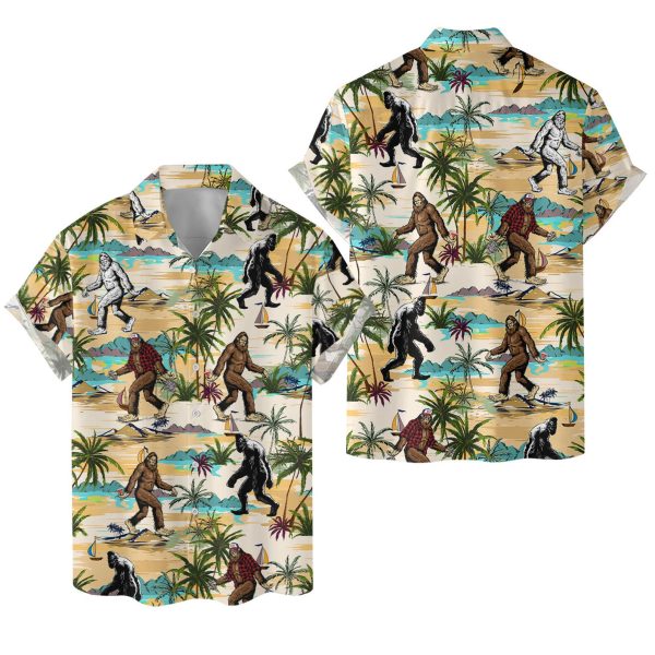 Bigfoot Hawaiian Shirt, Summer Shirt For Men and Women Jezsport.com