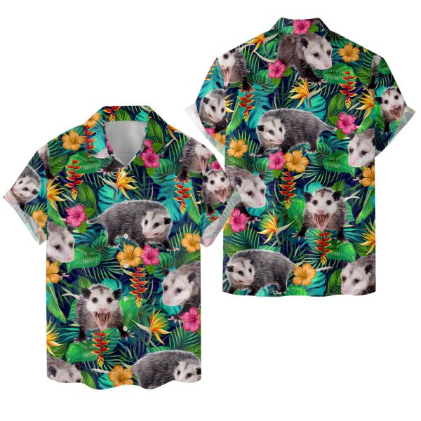 Tropical Opossum Hawaiian Shirt, Summer For Men and Women Jezsport.com