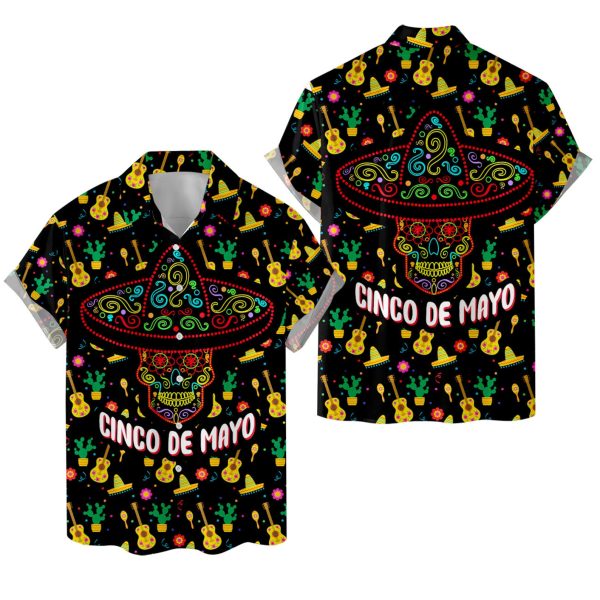 Tacos Hawaiian Shirt for Men Mexican Traditional Food Cinco De Mayo Button Down Shirt, Summer For Men and Women Jezsport.com