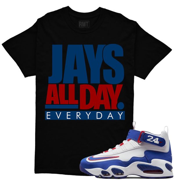 Jays all day, Air Griffey Max 1 USA Red White Blue Matching Shirt Jezsport.com