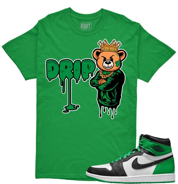 Jordan 1 High OG Lucky Green Shirt, Drip Tee Matching Lucky Green 1s Jezsport.com