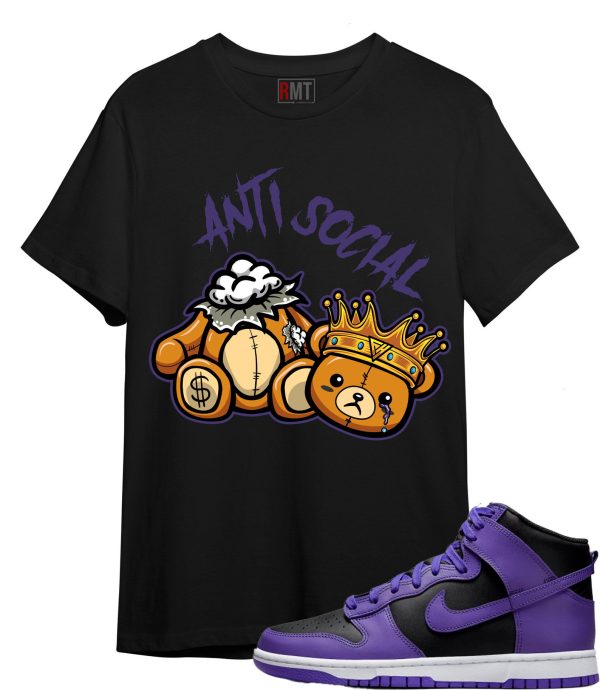 Psychic Purple Dunks Shirts - Anti Social Shirt Matching Dunk Psychic Purple Jezsport.com