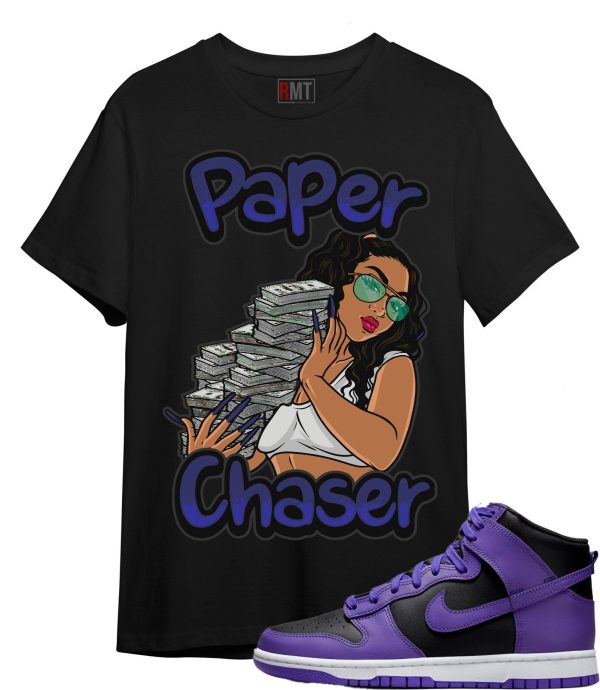 Psychic Purple Dunks Shirts - Paper Chaser Shirt Matching Dunk Psychic Purple Jezsport.com