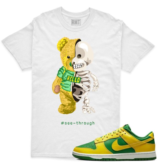 Dunk Low Reverse Brazil Unisex T-shirt, Bear skeleton Shirt Matching Dunk Low Reverse Brazil Jezsport.com