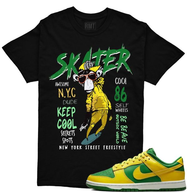 Dunk Low Reverse Brazil Unisex T-shirt, Skater Shirt Matching Dunk Low Reverse Brazil Jezsport.com